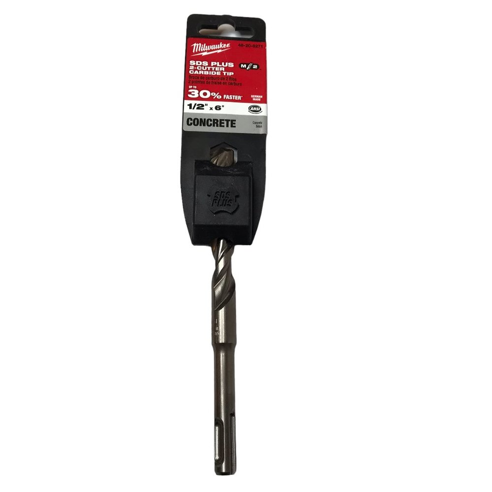 Milwaukee Drill Bit for Rotary Hammer - Made in Germany 1/2" x 6" SDS Carbide